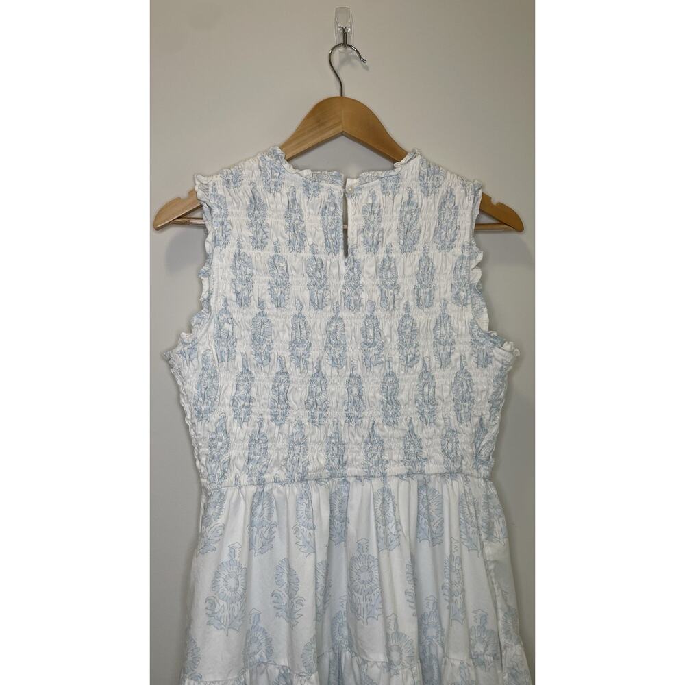 Society Social x Crown & Ivy The Newport Dress Smocked Coastal Chic Cottage 8 - Picture 7 of 13